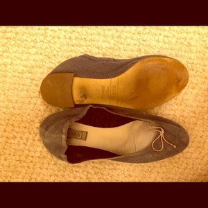 Zara denim blue ballerina flat size 7
